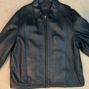 XL Black Leather Men’s Jacket (LIKE NEW)